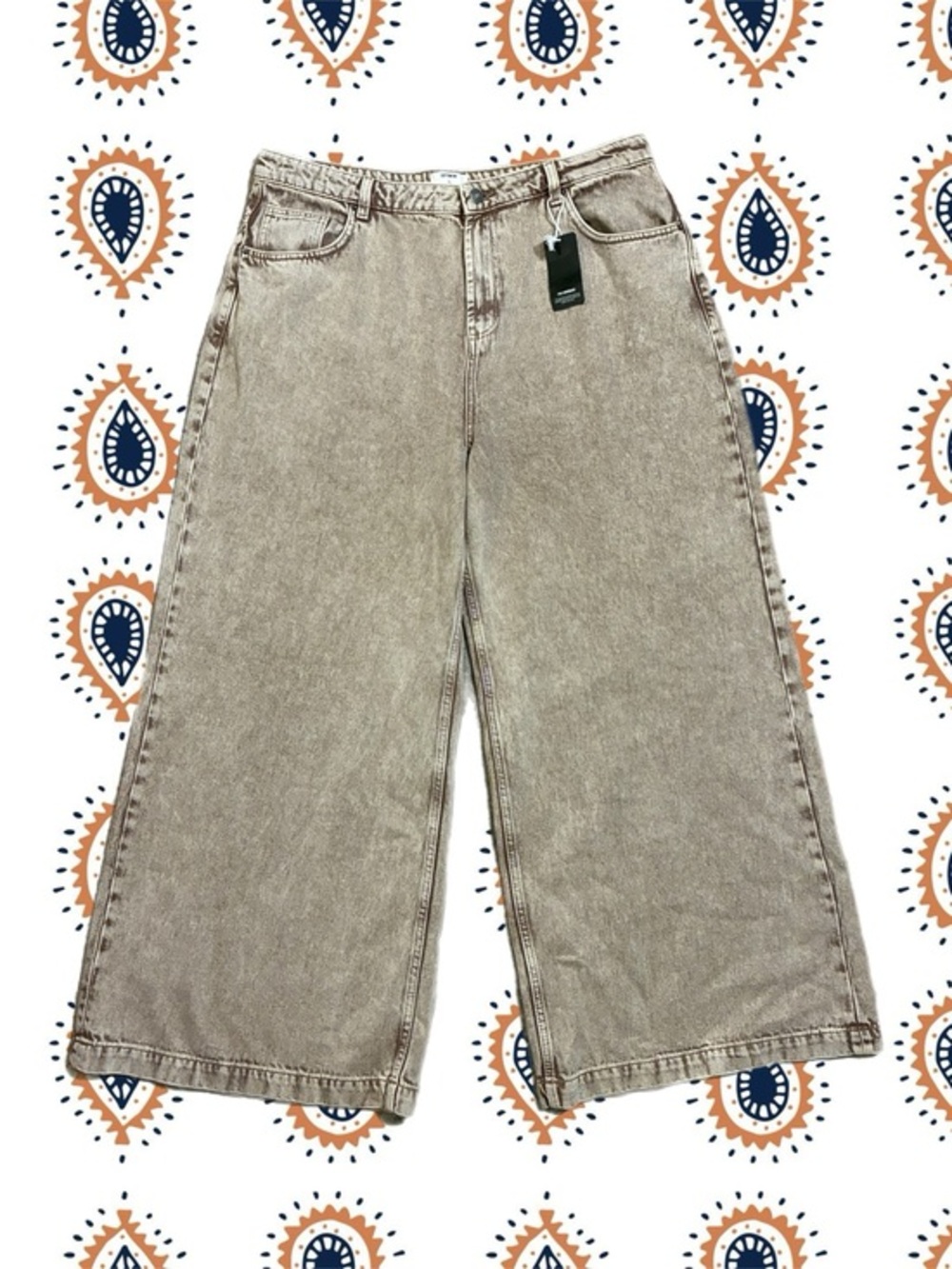 NWT - COTTON:ON  91 Wide Leg Rigid Brown Jeans